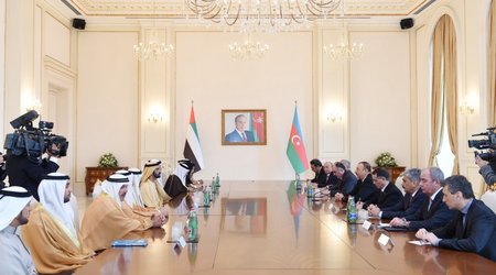 Dubai ruler meets Azerbaijan president in Baku