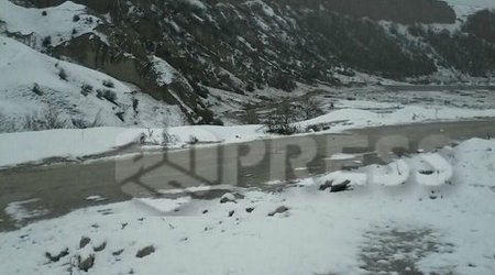 Azərbaycana qar yağdı - Fotolar