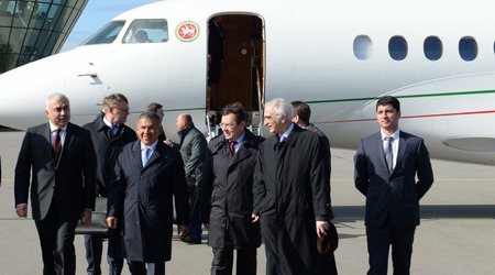 Tatarstan's president in Baku on "working" visit