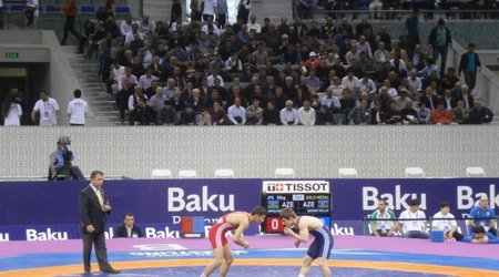 Azerbaijan earn five freestyle golds to conclude Baku 2015 wrestling test event