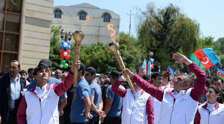 Avropa Oyunlarının məşəli Qazaxda