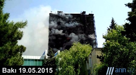 No comment: Yanan binada vəziyyət