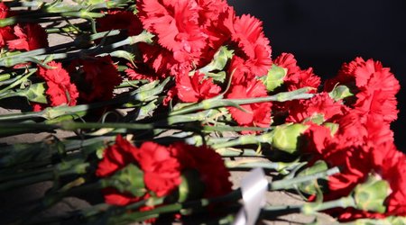 Yanğın zamanı ölənlər anıldı - FOTOLAR