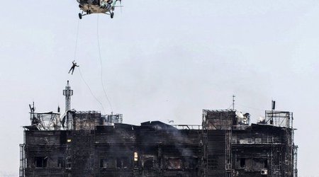 Azerbaijan fire deaths prompt 'flammable cladding' protest