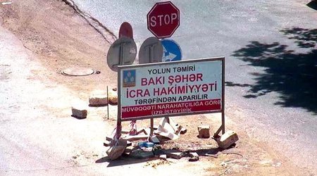 Daha bir küçədə hərəkət məhdudlaşdırıldı - FOTOLAR