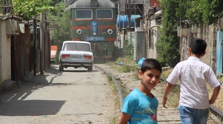 Uşaqların və qatarların dostluq məkanı: Bakı “Şanxayı” - FOTOLAR