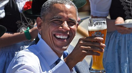 Obama enjoys a traditional Bavarian welcome as world leaders arrive for G7 summit