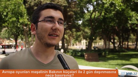 Qəfil Sual: Avropa oyunları məşəlinin mügənnilər tərəfindən daşınmasına münasibətiniz necədir?
