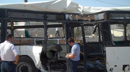 Azərbaycanda daha çox avtobus qəzası baş verir - VİDEO