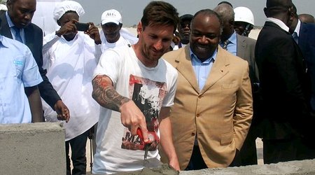 Messi accused of receiving £2.4m to lay a stone at 2017 Africa Cup of Nations stadium