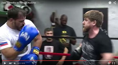 Zabit Səmədov Ramzan Kadırovla döyüşdü – VİDEO