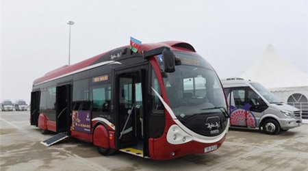 Yeni avtobuslar xəttə buraxılır - VİDEO