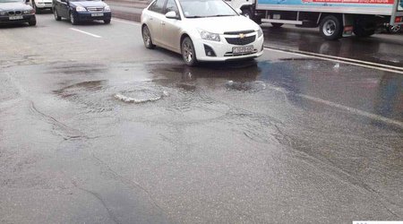 Центральная улица Баку затоплена сточными водами - ФОТО