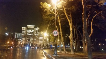 Bakının mərkəzində motosikletə qadağa - FOTOLAR
