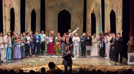 Gənc Tamaşaçılar Teatrının Kalmıkiya Respublikasına səfəri yekunlaşdı - Fotolar