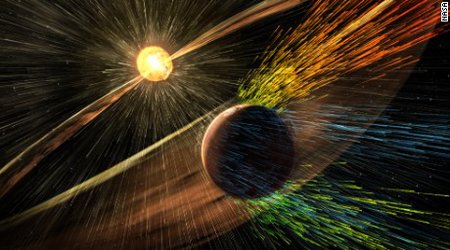 NASA: Solar wind transformed Mars into cold, dry planet