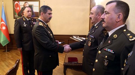 Hərbi qulluqçulara "polkovnik" rütbəsi verildi - Fotolar