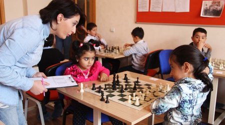 Bakıda balaca şahmatçılar arasında yarış - FOTOLAR