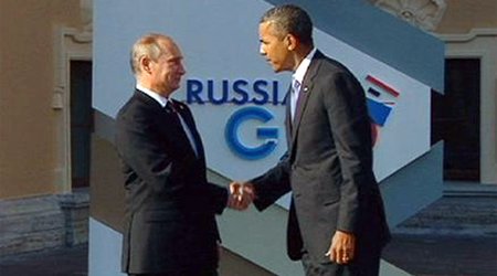 Путин и Обама  на саммите G20 - ФОТО