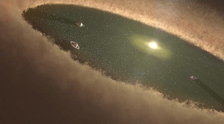 Watch a planet being BORN