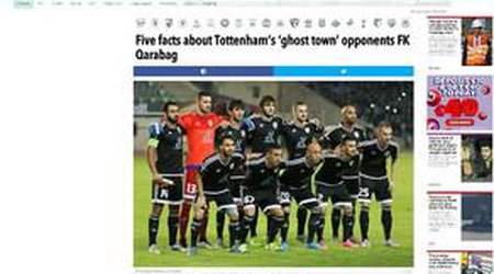 İngiltərənin nüfuzlu qəzeti "Qarabağ" klubu barədə məqalə dərc etdi