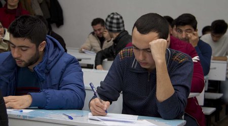 Jurnalistlər ADNSU-da imtahan prosesini izləyiblər - Fotolar