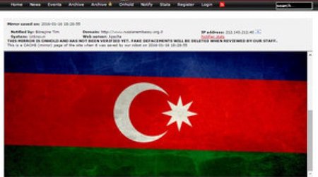На сайте посольства России появился флаг Азербайджана