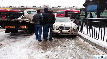 Qarlı, amma fəsad dolu Bakıdan - FOTOLAR