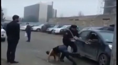 Bakıda yol polisi və qadın sürücü arasında insident – VİDEO