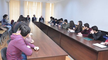 İsrail Xarici İşlər Nazirliyinin diplomatları ADU-da - FOTOLAR