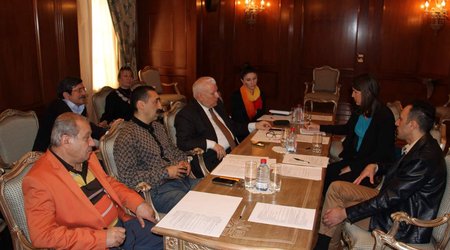 Musiqili Teatrda ABŞ səfirliyinin nümayəndələri ilə görüş keçirildi - Fotolar
