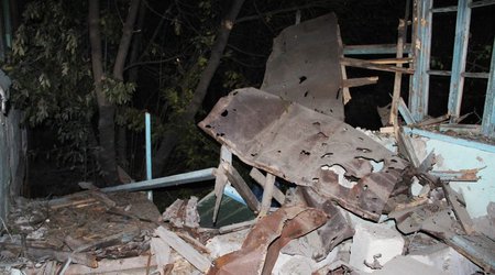 PHOTOS House hit by a shell in Ahmadaga village of Aghdam region