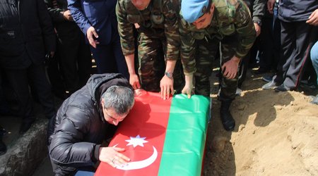 Daha bir şəhidimiz dəfn edildi - FOTOLAR