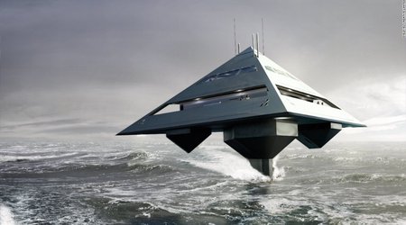 Tetrahedron Super Yacht: The boat that can fly