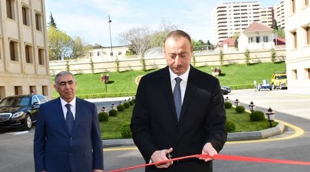 İlham Əliyev “Azəravtoyol” ASC-nin yeni binasının açılışında iştirak etdi - FOTOLAR