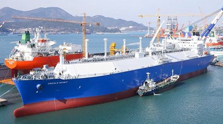 The first tanker with the American gas went to Europe