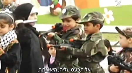 Palestinian children pretending to stab Jews exposes 'festival of hate' funded
