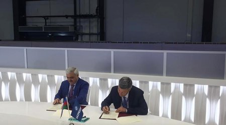 "SOCAR Polymer" və "Qazprombank" əməkdaşlıq haqqında müqavilə imzalayıb - FOTOLAR
