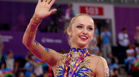 Азербайджанская гимнастка в финале