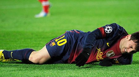 Messi zədələndi