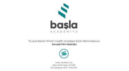 Kinorejissor Elcan Məmmədovla kino məktəbinə "BAŞLA"