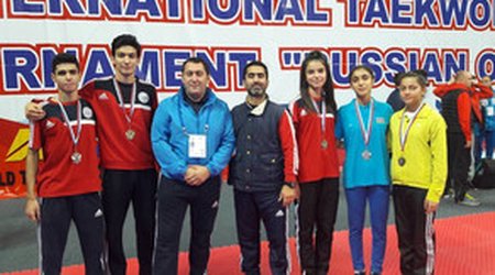 Taekvondoçularımız Rusiyadan 5 medalla qayıdır