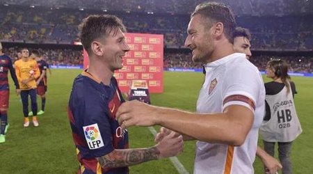 Messi: "Totti, sənə pərəstiş edirəm"
