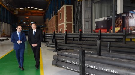 Президент на открытии завода