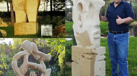 "Sevirəm" parkının daş heykəlləri - FOTOREPORTAJ