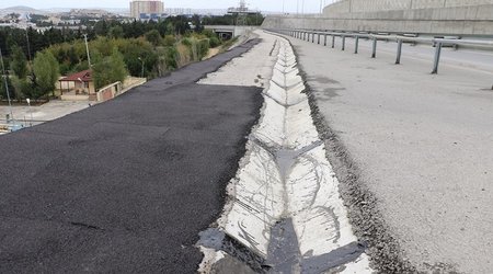 Bakı Dairəvi Yolundakı çatla bağlı YENİ XƏBƏR+FOTOLAR