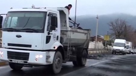 Zaqatalanın giriş-çıxışı bağlandı - VİDEO