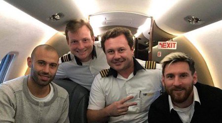 Partlayan təyyarədə Messi də uçubmuş