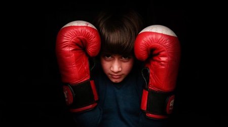 The nine-year-old Kashmiri girl who rules the kickboxing world