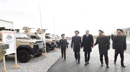 Президент на открытии нового военного городка